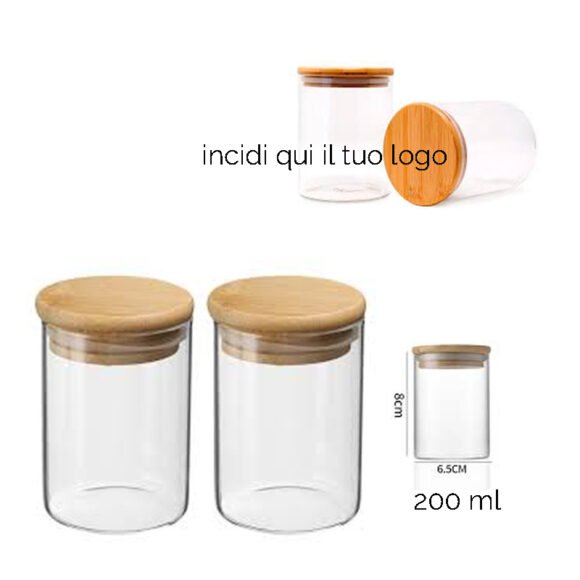 Barattoli JAR vetro e bambù