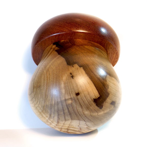 FUNGO XXL - Wooden Jar in Mogano e Magnolia - immagine 5