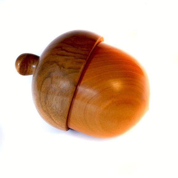 GHIANDA XXL - Wooden Jar in Noce e Ciliegio - immagine 2