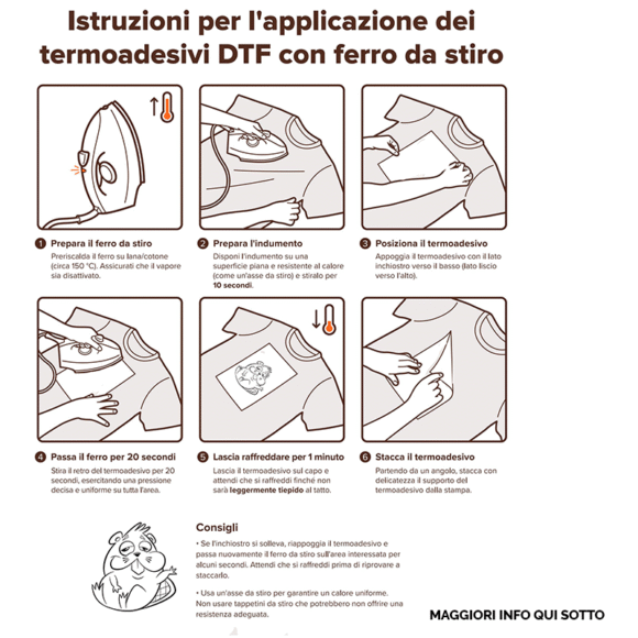 DTF per Tessuto - varie grafiche T.F. senza sfondo 9PZ - immagine 3