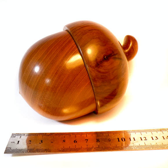 GHIANDA XXL - Wooden Jar in Noce e Ciliegio - immagine 5