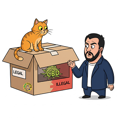 La Cannabis di Schrödinger: Un Paradosso Legale tra Italia ed Europa-salvini-cbd-ddl-sicurezza-cannabis