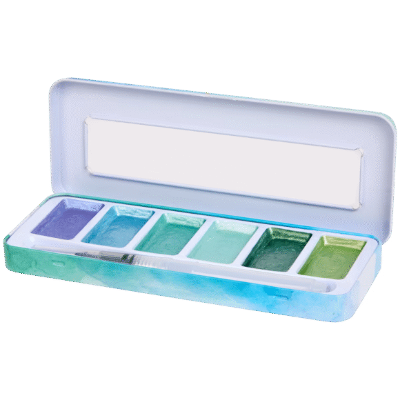 Acquarelli Metallizzati - 3 DIVERSE PALETTE - immagine 4