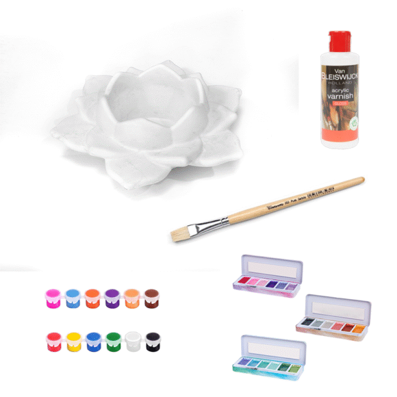 Kit Colora il Tuo Relax: "FIOR DI LOTO" contenitore in ceramica - vari colori+tutto il necessario - immagine 11