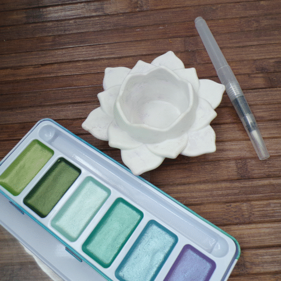 Kit Colora il Tuo Relax: "FIOR DI LOTO" contenitore in ceramica - vari colori+tutto il necessario - immagine 10